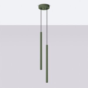 Sollux Lighting Pendant lamp PASTELO 2 olive green