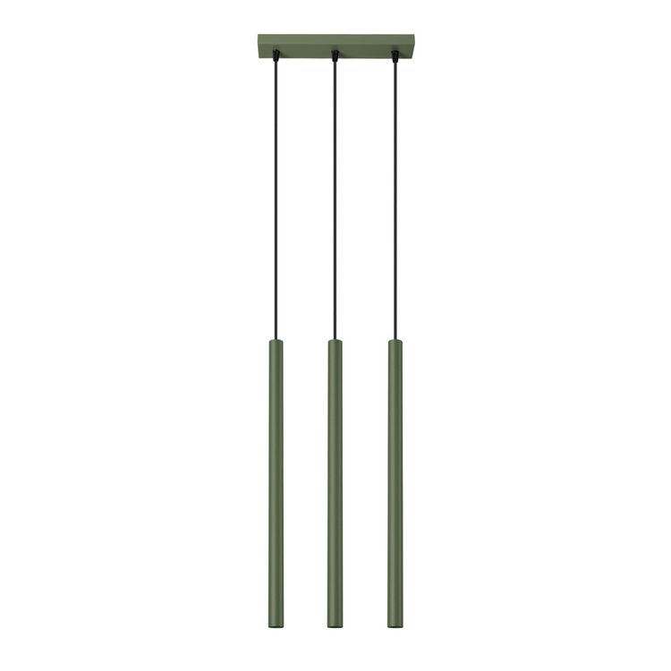 Sollux Lighting Pendant lamp PASTELO 3 olive green