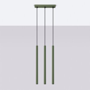 Sollux Lighting Pendelleuchte PASTELO 3 olivgrün