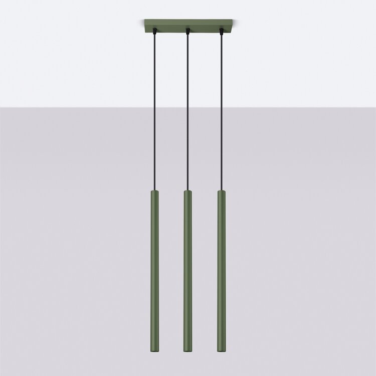 Sollux Lighting Pendelleuchte PASTELO 3 olivgrün