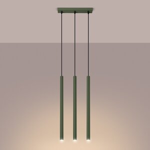 Sollux Lighting Hanglamp PASTELO 3 olijfgroen
