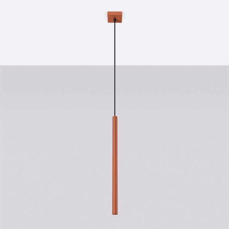 Sollux Lighting Pendant lamp PASTELO 1 red ochre