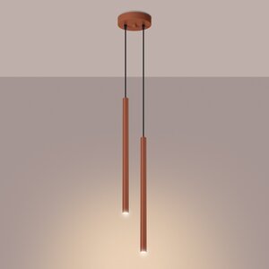 Sollux Lighting Pendant lamp PASTELO 2 red ochre