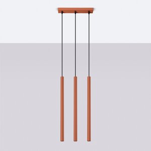 Sollux Lighting Hanglamp PASTELO 3 rood oker