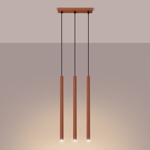Sollux Lighting Pendant lamp PASTELO 3 red ochre