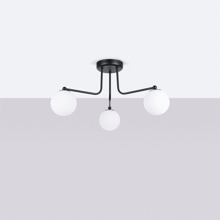 Sollux Lighting Kronleuchter ASTRAL 3 schwarz