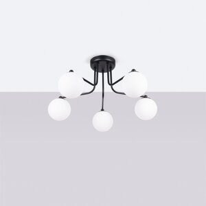 Sollux Lighting Kronleuchter ASTRAL 5 schwarz