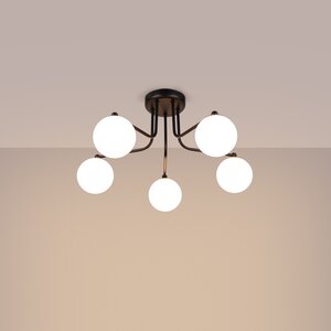 Sollux Lighting Kroonluchter ASTRAL 5 zwart