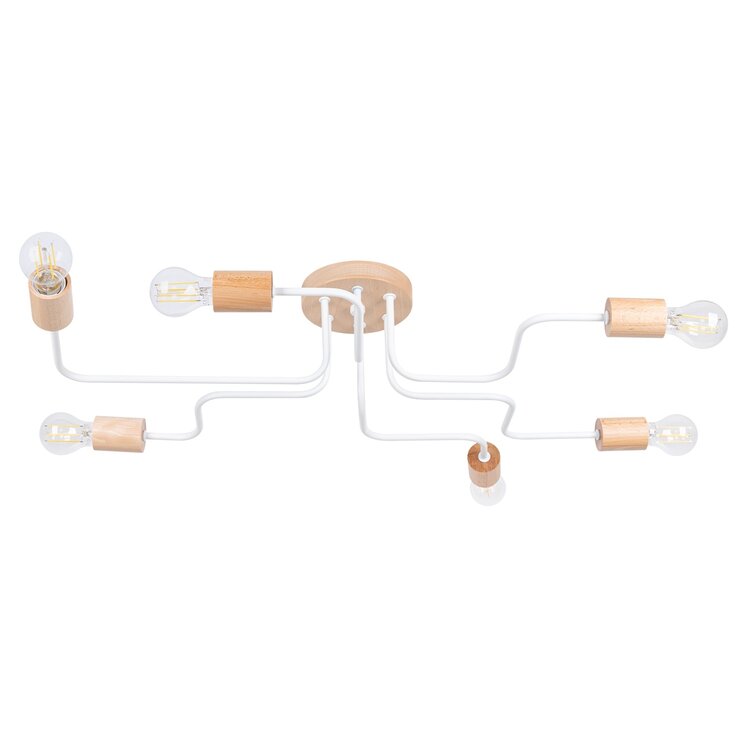 Sollux Lighting Chandelier TIMBO 6 white