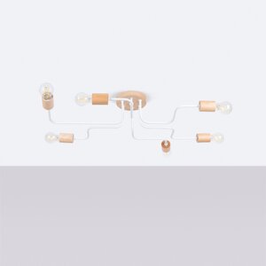 Sollux Lighting Chandelier TIMBO 6 white