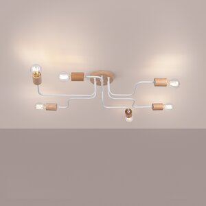 Sollux Lighting Chandelier TIMBO 6 white