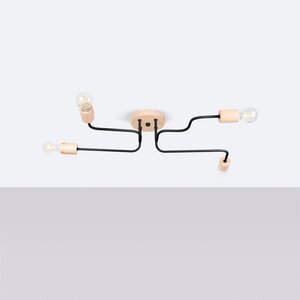 Sollux Lighting Chandelier TIMBO 4 black