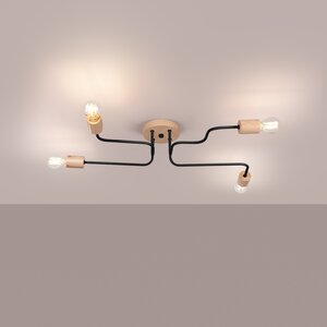 Sollux Lighting Chandelier TIMBO 4 black