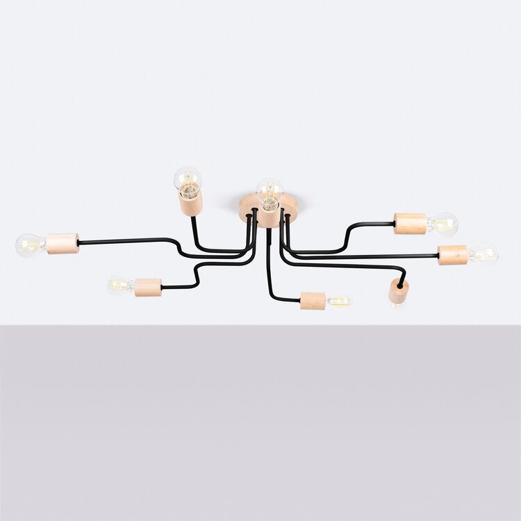 Sollux Lighting Chandelier TIMBO 8 black