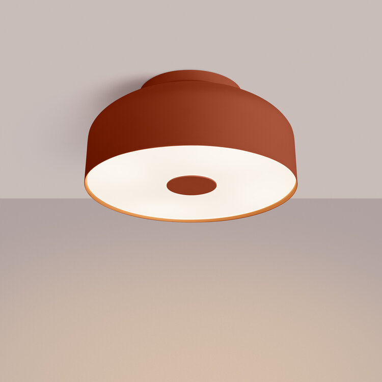 Sollux Lighting Ceiling lamp OMIQ red ochre