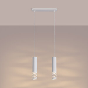 Sollux Lighting Pendelleuchte LAMI 2 weiß