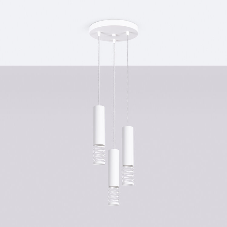 Sollux Lighting Pendant lamp LAMI 3P white