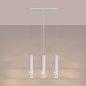 Sollux Lighting Hanglamp LIRO 3L wit