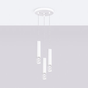Sollux Lighting Hanglamp LIRO 3P wit