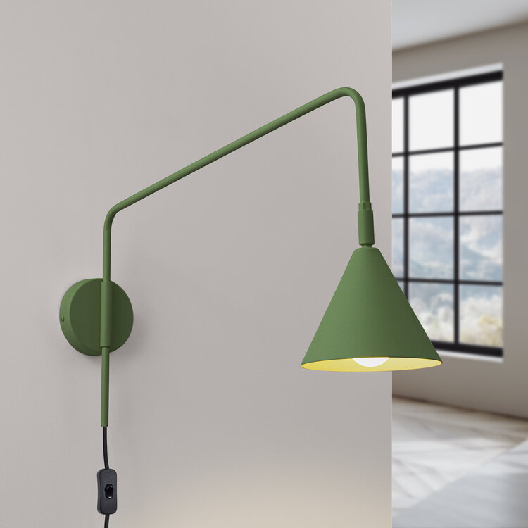 Sollux Lighting Wall lamp NOX olive green