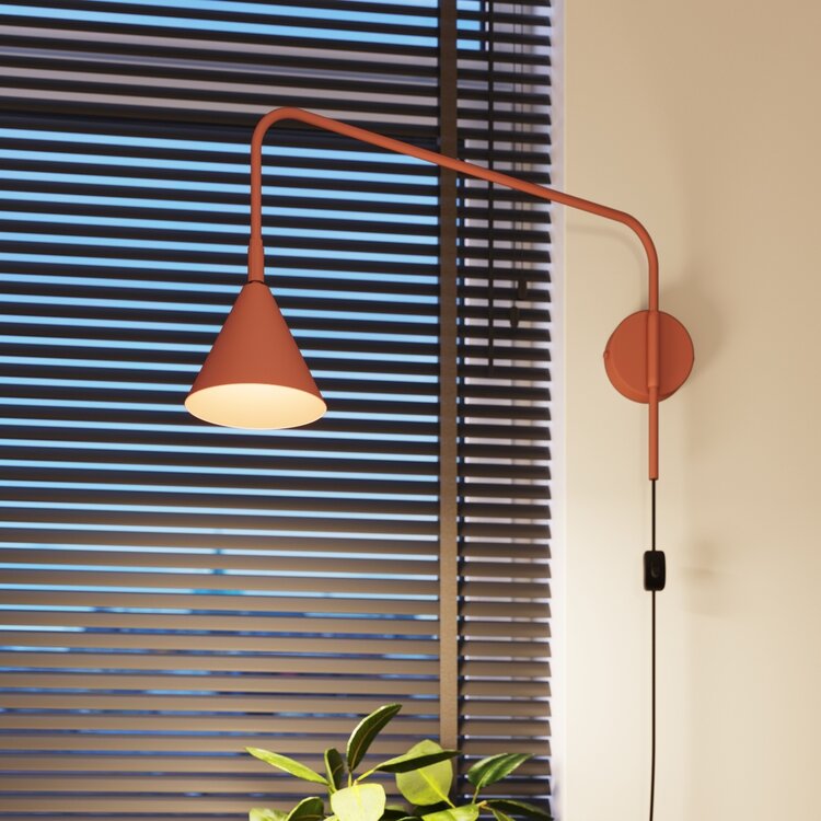 Sollux Lighting Wandlamp NOX rood oker