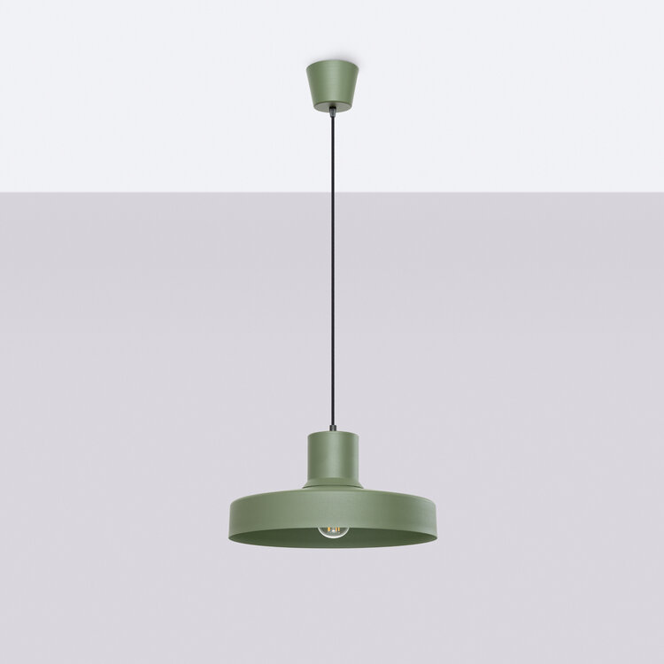 Sollux Lighting Pendant lamp BILO olive green