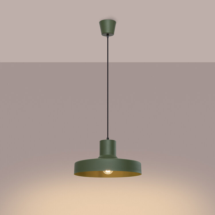 Sollux Lighting Pendant lamp BILO olive green