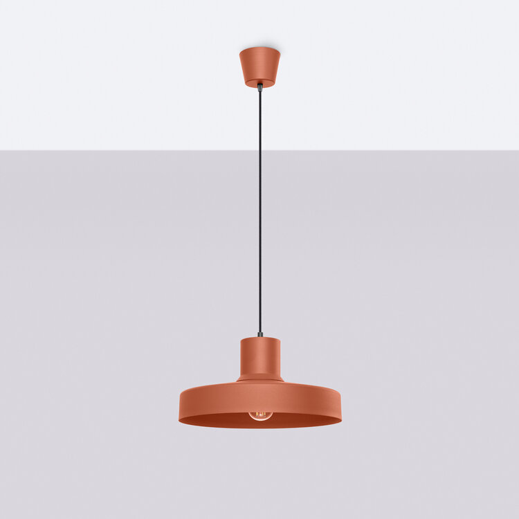 Sollux Lighting Hanglamp BILO rood oker