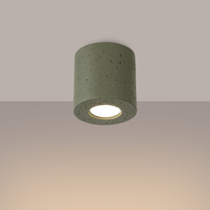 Sollux Lighting Plafondlamp ORBIS beton olijfgroen
