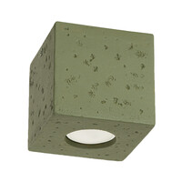 Ceiling lamp QUAD concrete olive green