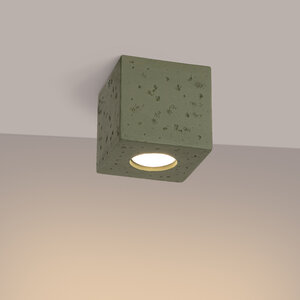 Sollux Lighting Plafond QUAD beton olivgrün