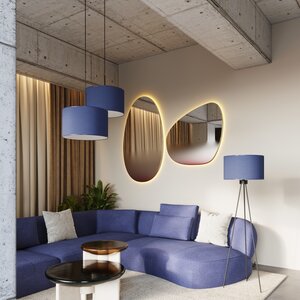 Sollux Lighting Floor lamp NEVIA navy