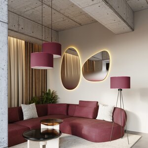 Sollux Lighting Vloerlamp NEVIA bordeaux