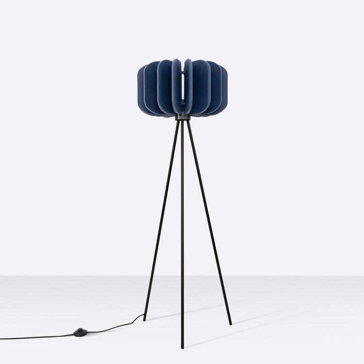 Sollux Lighting Stehleuchte MULA 45 marineblau