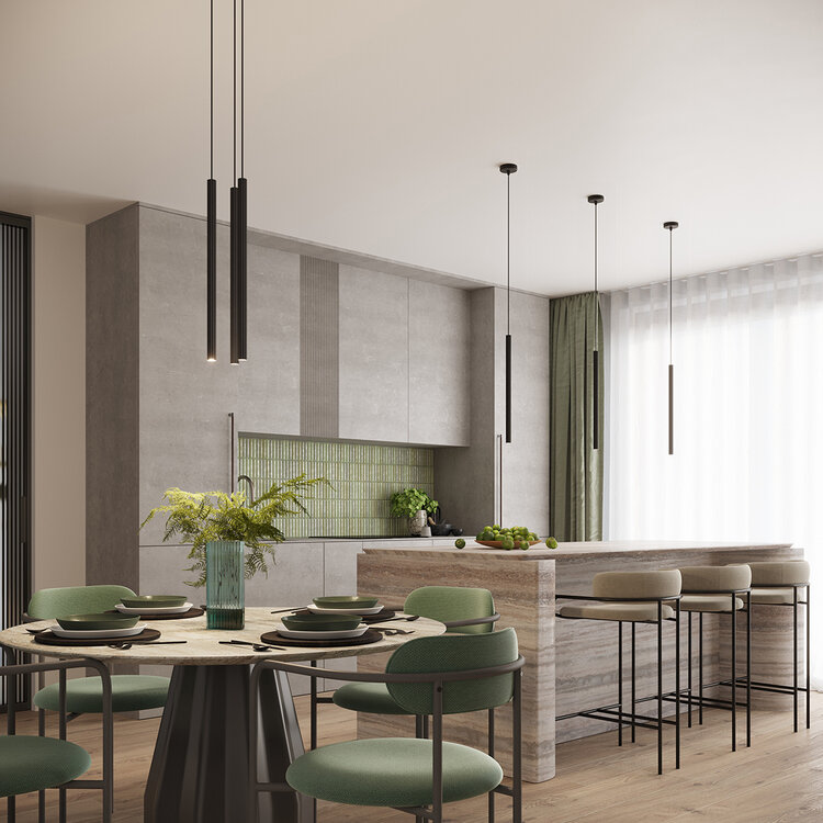 Sollux Lighting Pendelleuchte ARCHE 2P schwarz