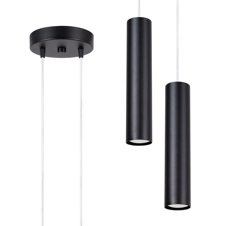 Sollux Lighting Pendant lamp LAGOS 2P black