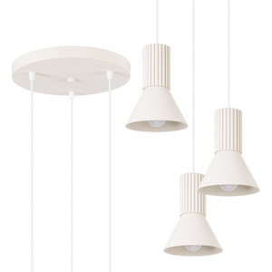Sollux Lighting Pendant lamp ESTRIA 3P beige