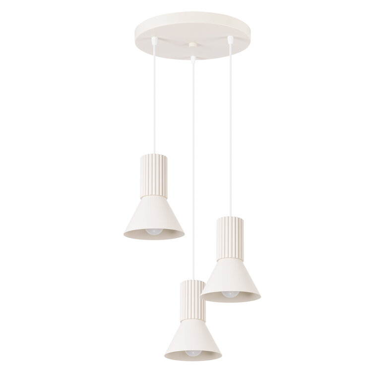 Sollux Lighting Hanglamp ESTRIA 3P beige