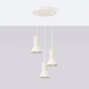 Sollux Lighting Pendelleuchte ESTRIA 3P beige