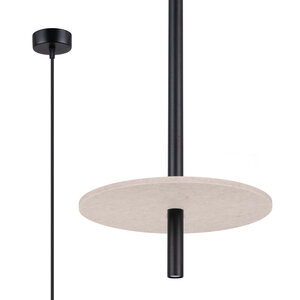 Sollux Lighting Pendant lamp FELTRO 1 black/beige