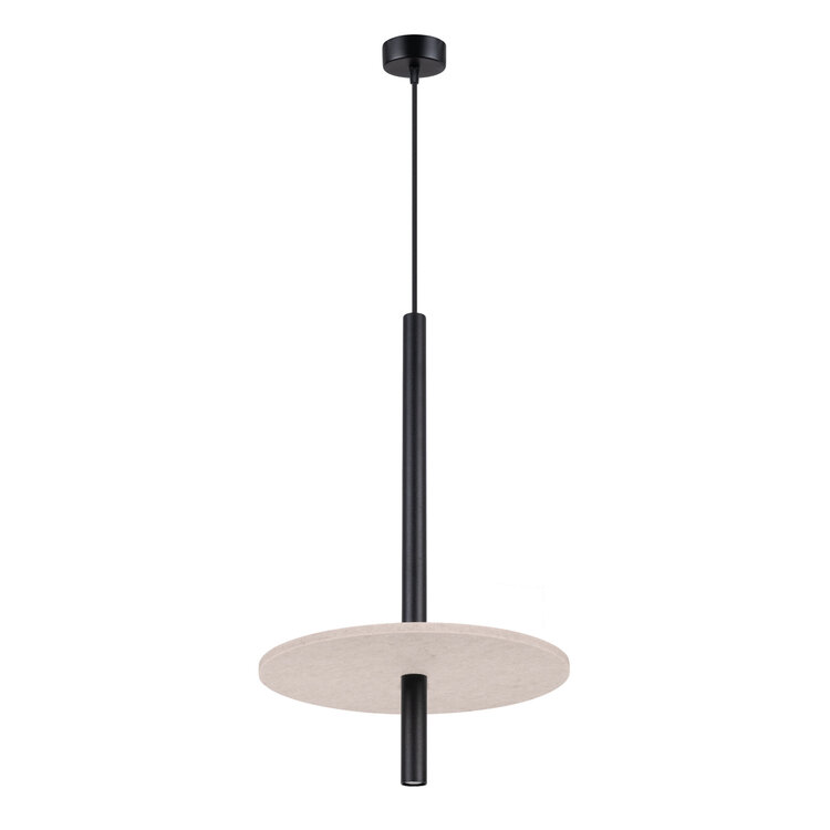 Sollux Lighting Hanglamp FELTRO 1 zwart/beige