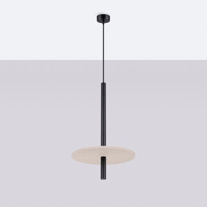 Sollux Lighting Hanglamp FELTRO 1 zwart/beige