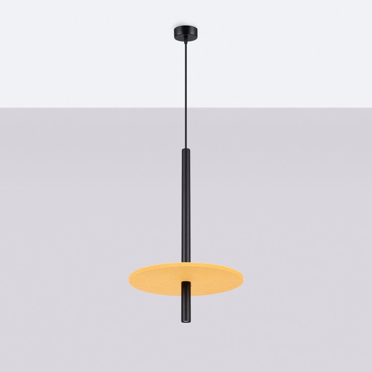 Sollux Lighting Pendant lamp FELTRO 1 black/yellow