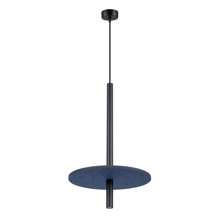 Sollux Lighting Pendelleuchte FELTRO 1 schwarz/marineblau