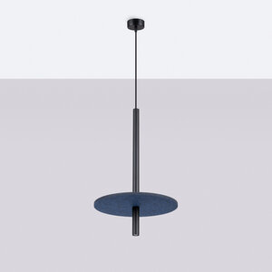 Sollux Lighting Pendelleuchte FELTRO 1 schwarz/marineblau