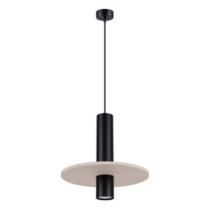Sollux Lighting Pendelleuchte PELTA 1 schwarz/beige