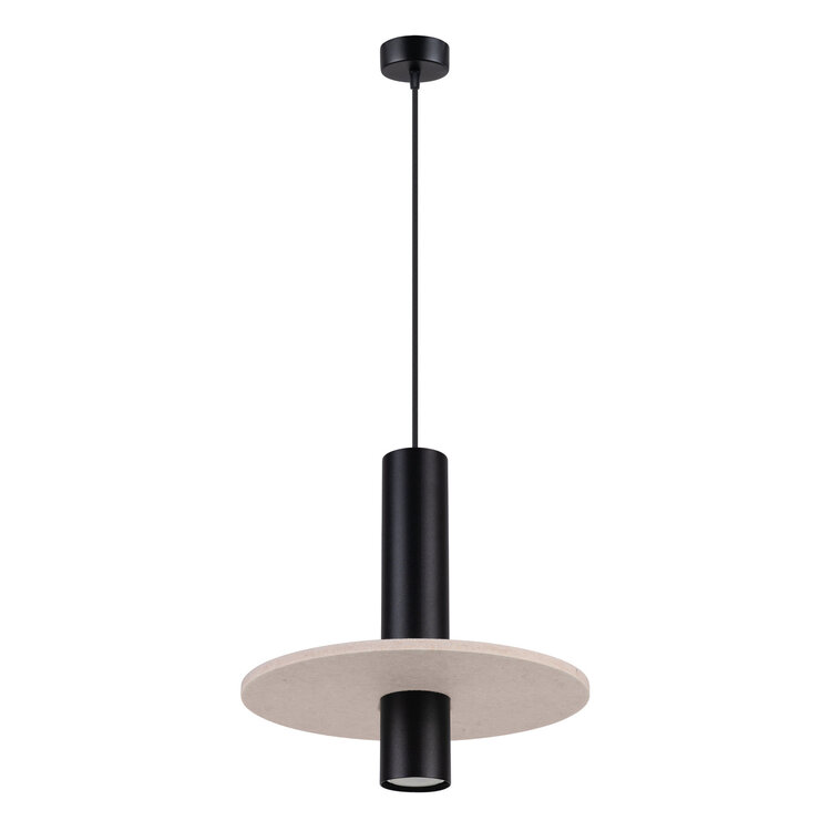 Sollux Lighting Pendant lamp PELTA 1 black/beige