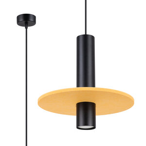 Sollux Lighting Pendelleuchte PELTA 1 schwarz/gelb