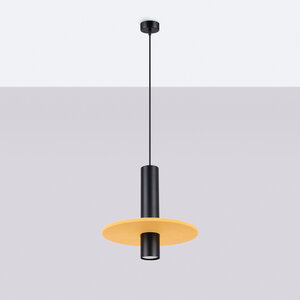 Sollux Lighting Pendant lamp PELTA 1 black/yellow