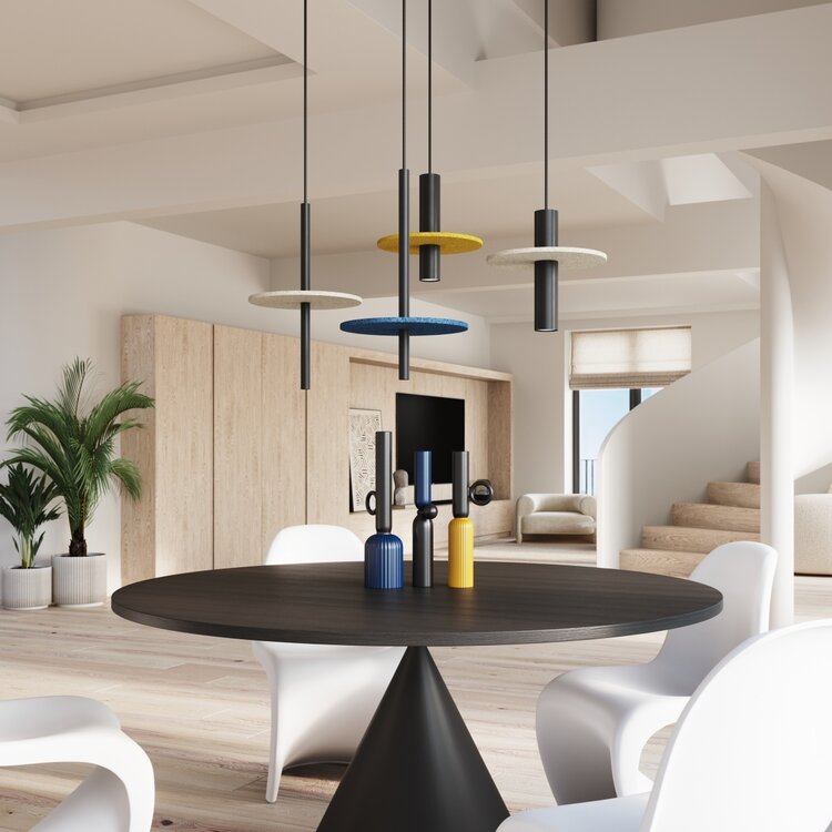 Sollux Lighting Hanglamp PELTA 1 zwart/navy